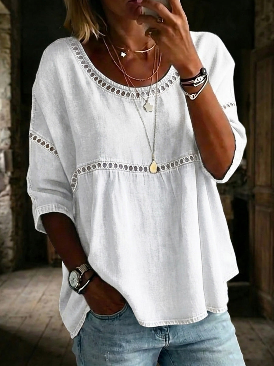 🤲LAST DAY SAVE 49% ⏰Women's Vintage Casual Loose Linen Blouse Shirt