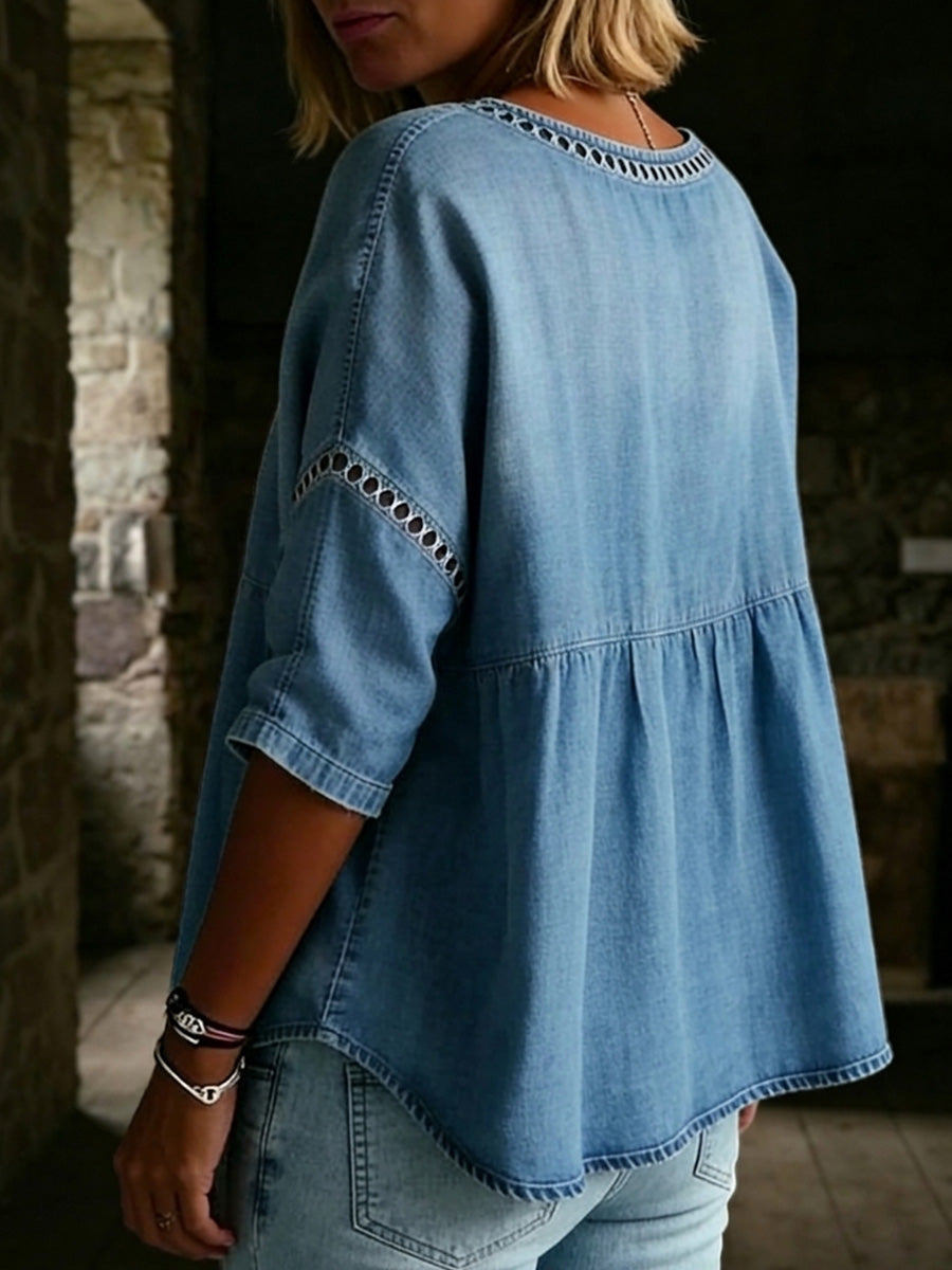 🤲LAST DAY SAVE 49% ⏰Women's Vintage Casual Loose Linen Blouse Shirt