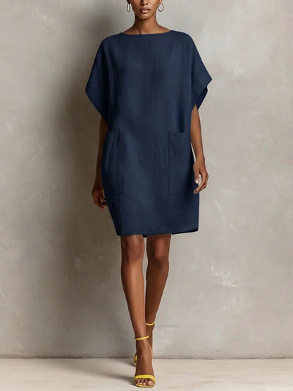 🤲LAST DAY SAVE 49% ⏰Effortless Linen-Blend Shift Dress