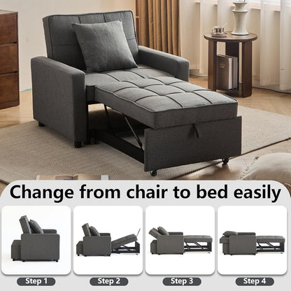 🤲 Factory direct salese🛋️3-in-1 Convertible Recliner Chair Bed with Charging Station & Hidden Storage – Modern Sleeper Chair for Small Spaces