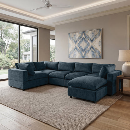 🤲 Factory direct salese🛋️Modern Modular Sectional Sofa with Hidden Storage & Washable Covers – Large U-Shaped Cloud Couch