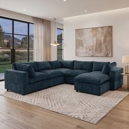 🤲 Factory direct salese🛋️Modern Modular Sectional Sofa with Hidden Storage & Washable Covers – Large U-Shaped Cloud Couch