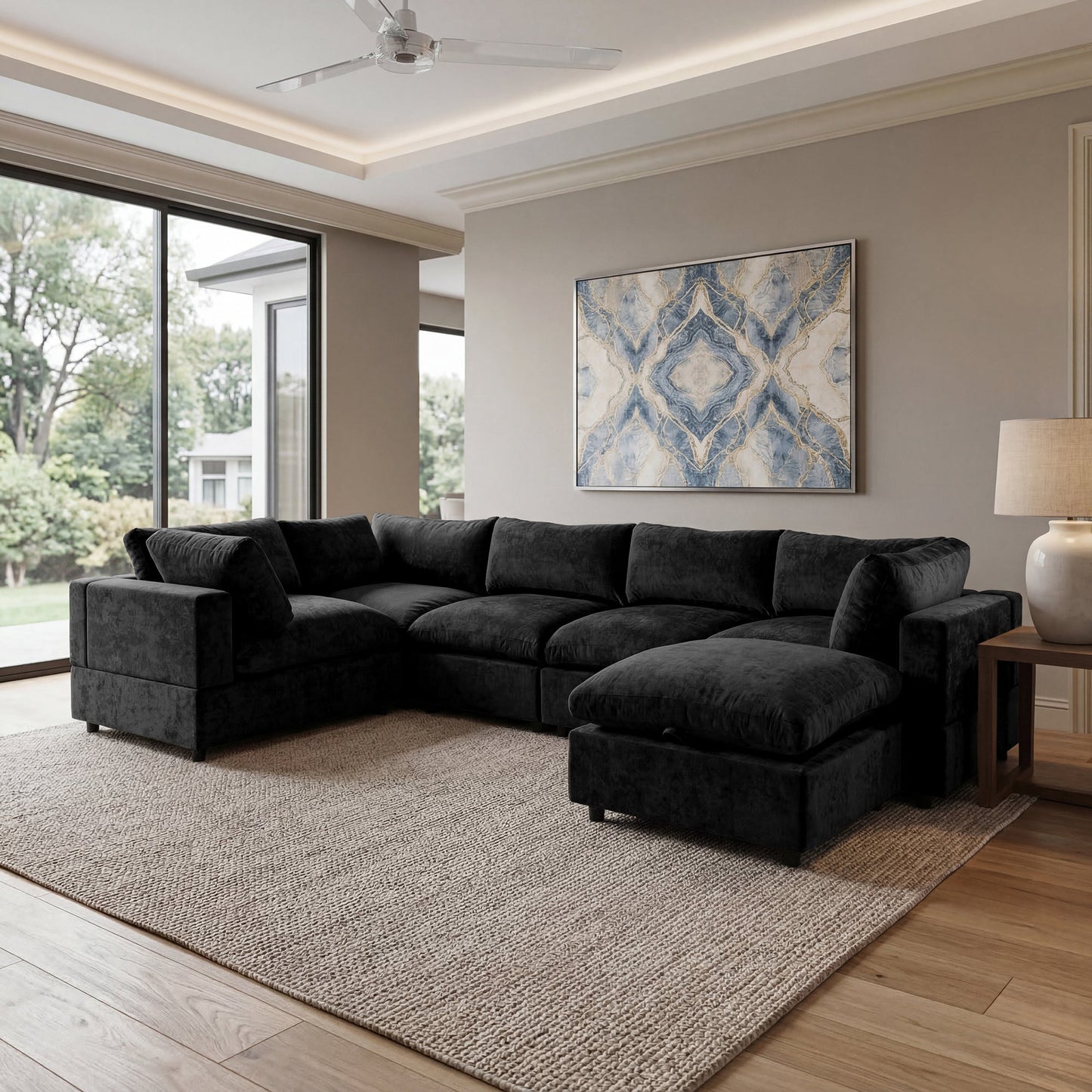 🤲 Factory direct salese🛋️Modern Modular Sectional Sofa with Hidden Storage & Washable Covers – Large U-Shaped Cloud Couch