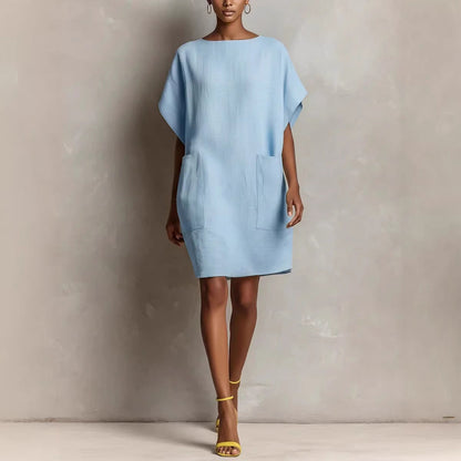 🤲LAST DAY SAVE 49% ⏰Effortless Linen-Blend Shift Dress