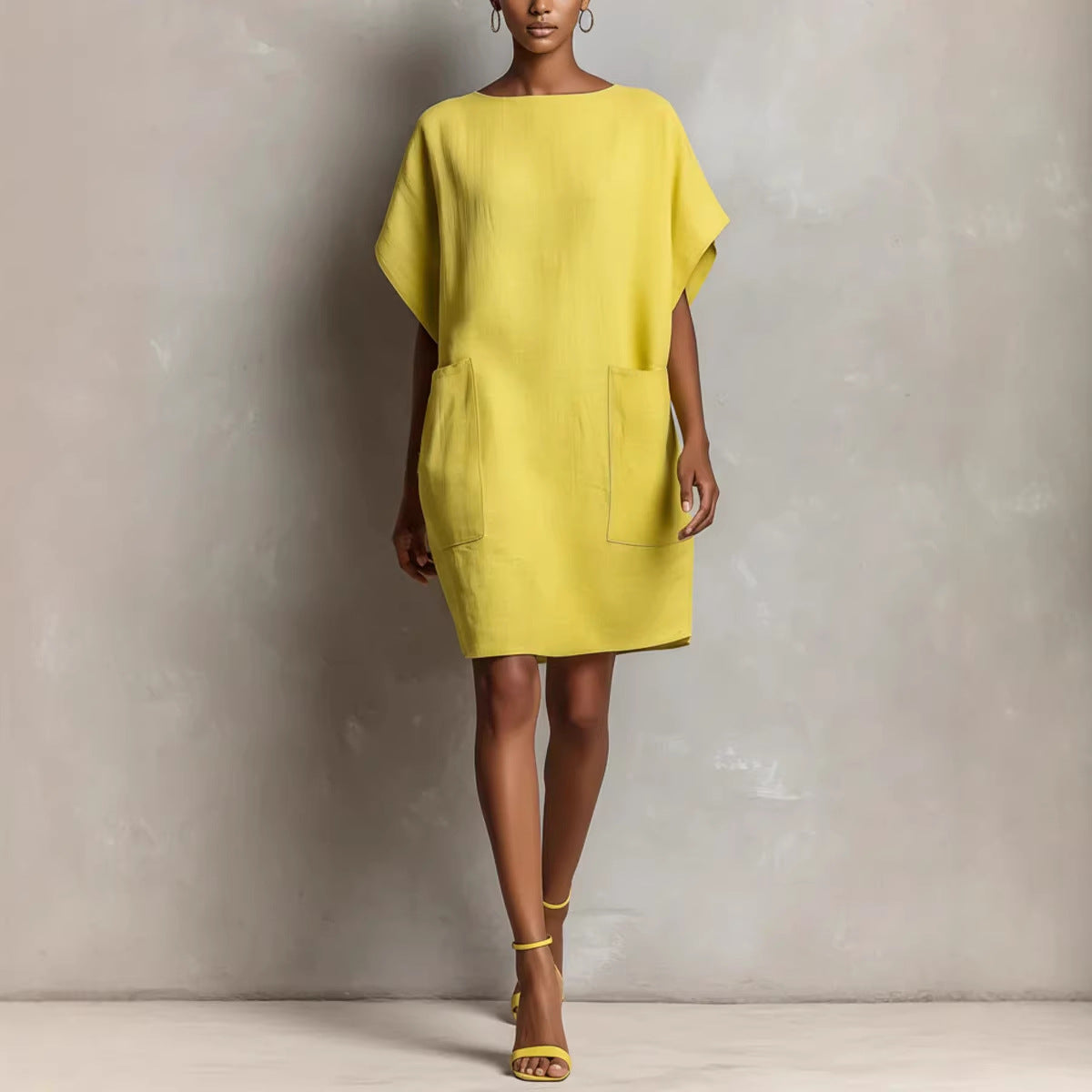 🤲LAST DAY SAVE 49% ⏰Effortless Linen-Blend Shift Dress