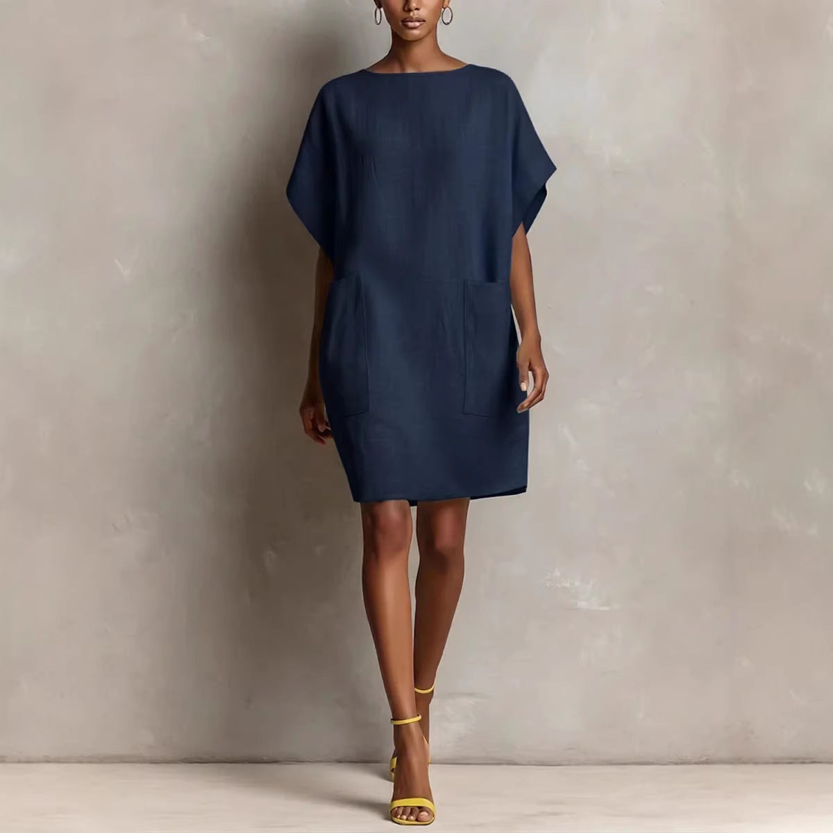 🤲LAST DAY SAVE 49% ⏰Effortless Linen-Blend Shift Dress