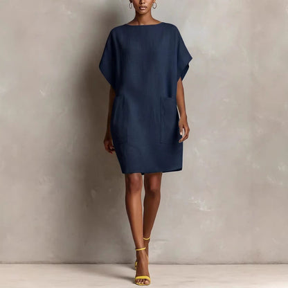 🤲LAST DAY SAVE 49% ⏰Effortless Linen-Blend Shift Dress