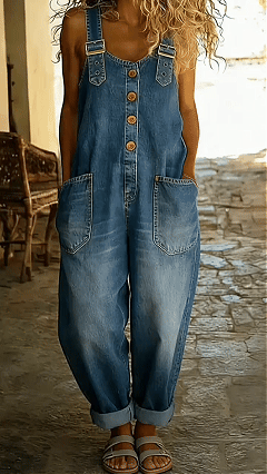 🤲LAST DAY SAVE 49% ⏰Women's Casual Denim Jumpsuit With Adjustable Buckle