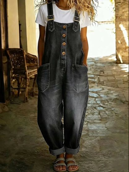 🤲LAST DAY SAVE 49% ⏰Women's Casual Denim Jumpsuit With Adjustable Buckle