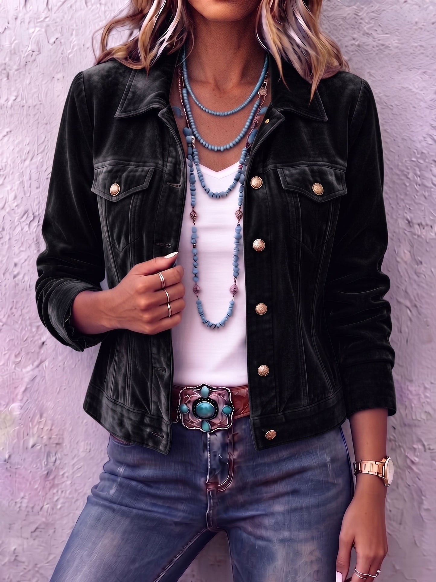 🤲LAST DAY SAVE 49% ⏰Boho Vintage-inspired Velvet Jacket