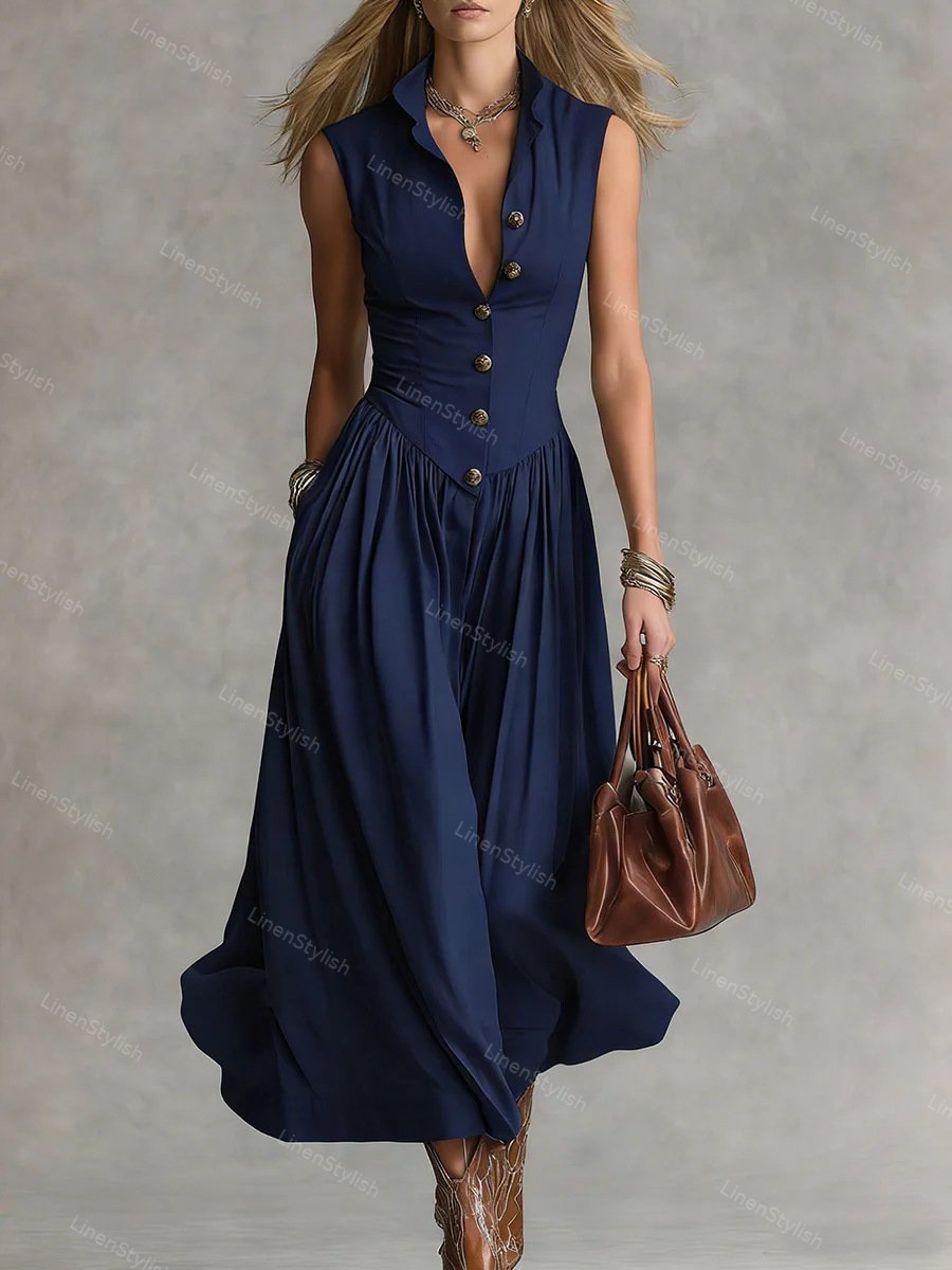 Elegant Slim-Neck Dress